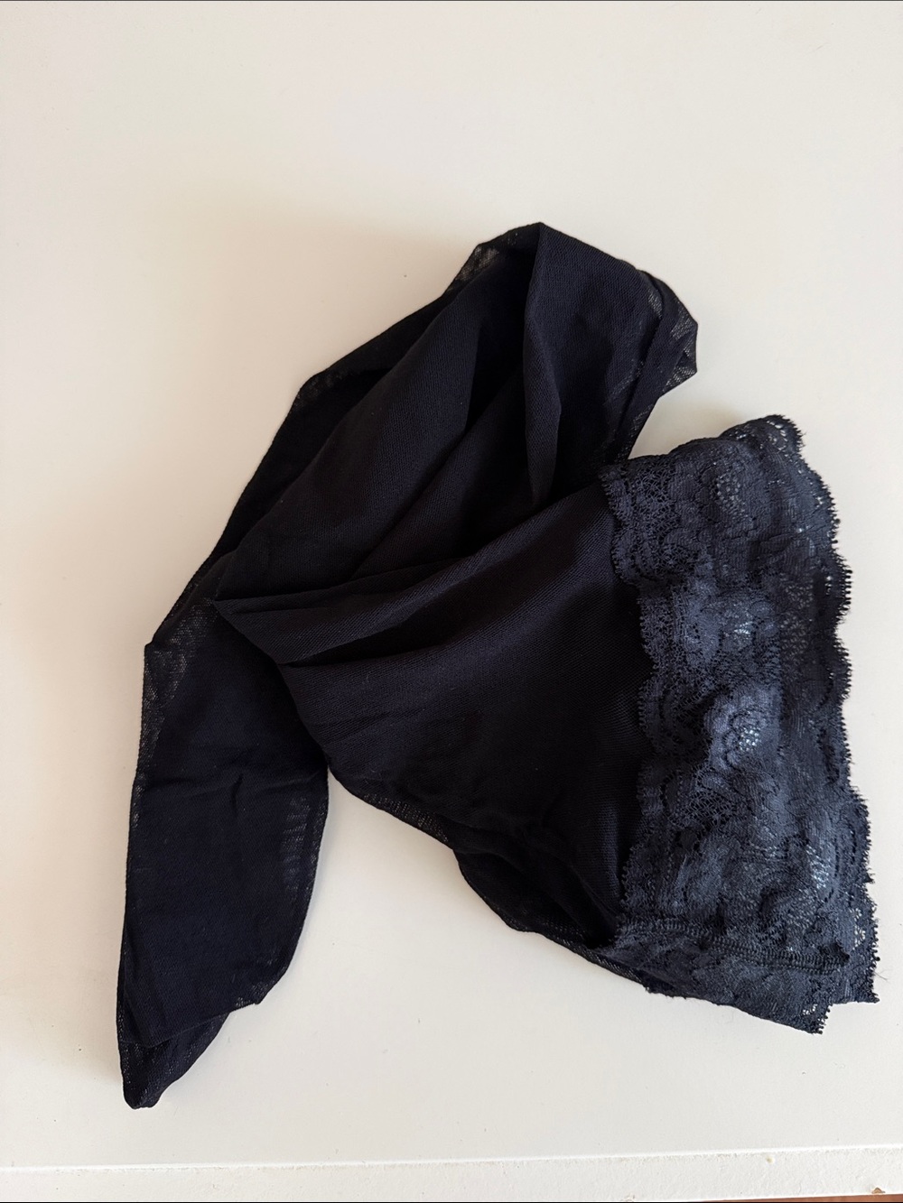 Calzedonia Black Sheer 20 Denier Thigh High Socks XS